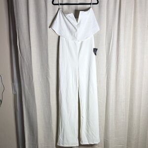 Lulus size L NWT Elegant White Jumpsuit